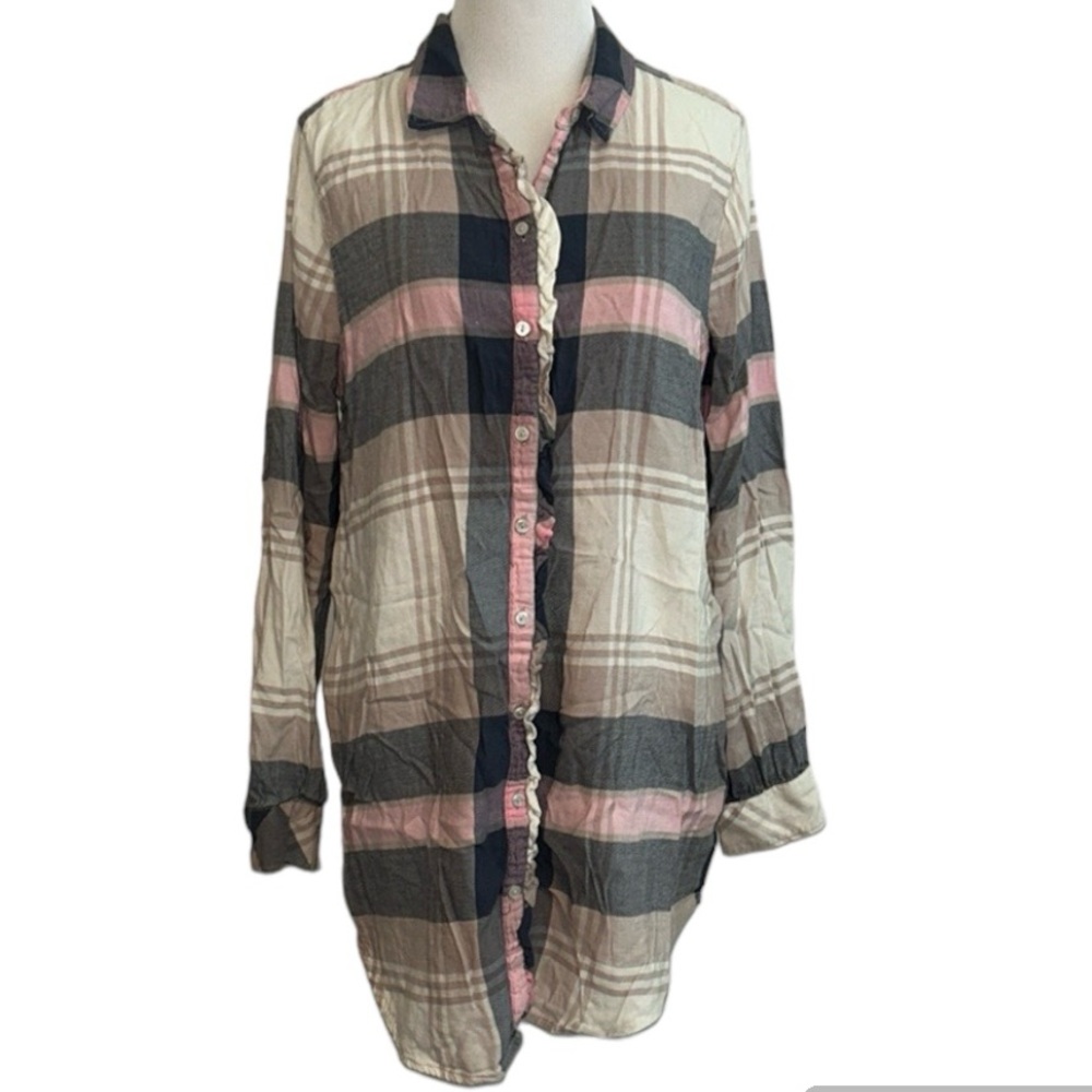 5/$30 🎈 Aerie large plaid button down shirt